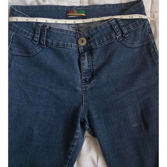 Kalonaowa Women’s Blue Jeans Straight Cut Slim Size Medium - Picture 6 of 7